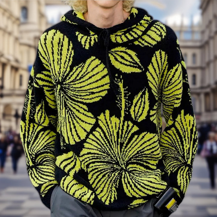 Unisex Kapuzenpullover mit einzigartigem floralem Design Aliams