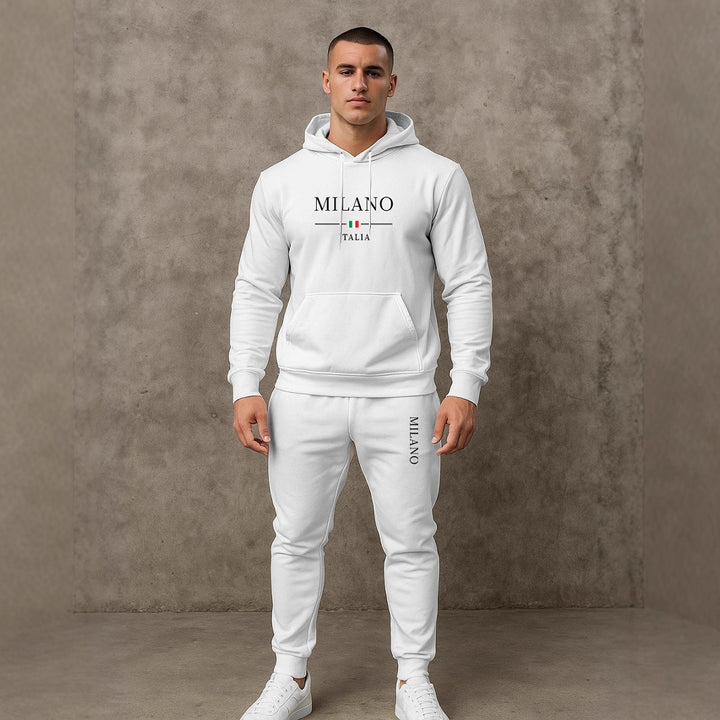 Herren Sportlicher Hoodie und Jogginghose Set Aliams