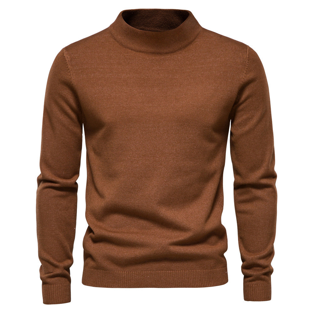 Herren eleganter Rollkragenpullover aus feiner Wolle Aliams