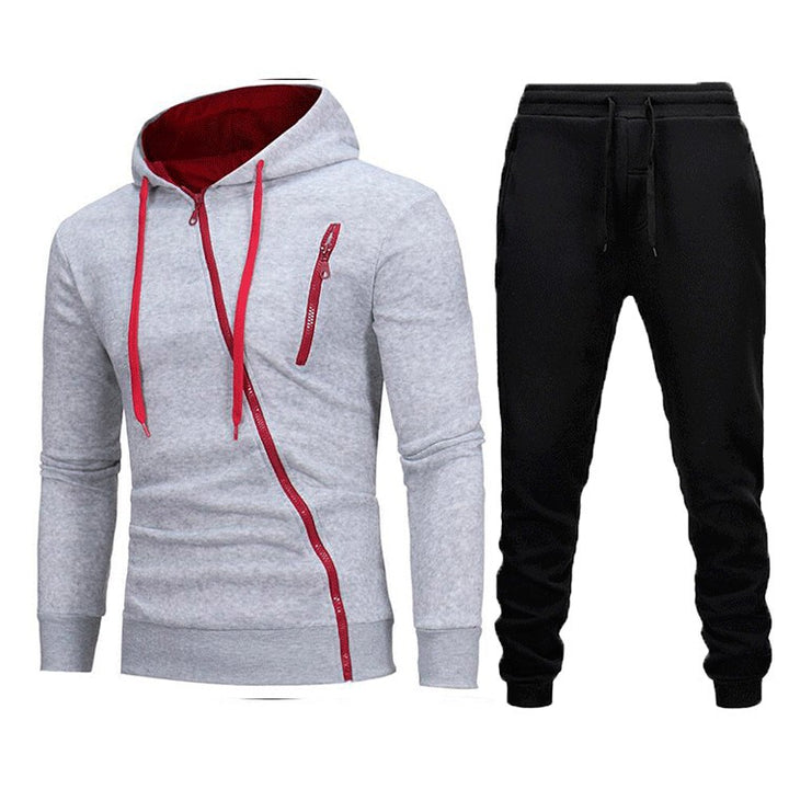 Herren Funktionsjacke mit asymmetrischem Reißverschluss und sportlicher Passform Aliams