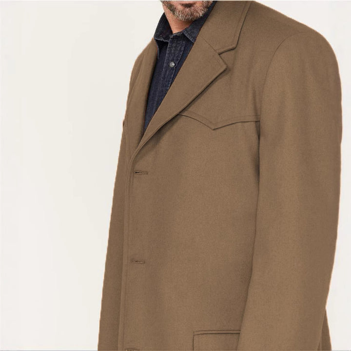 Herren eleganter, klassischer Überziehmantel Aliams