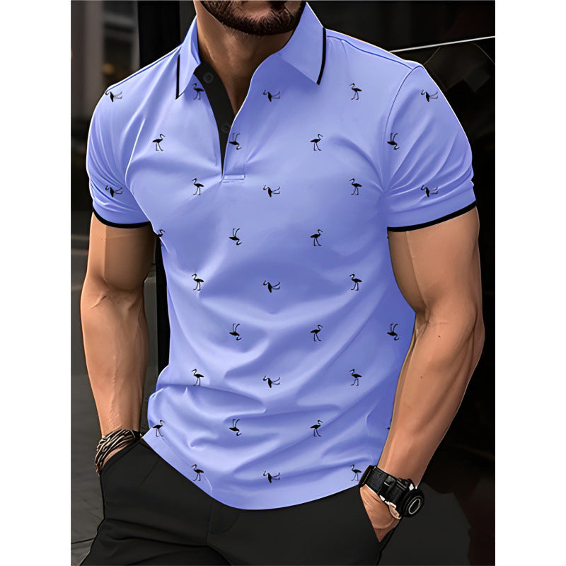 Herren Freizeit Bedrucktes Polo-Shirt Aliams