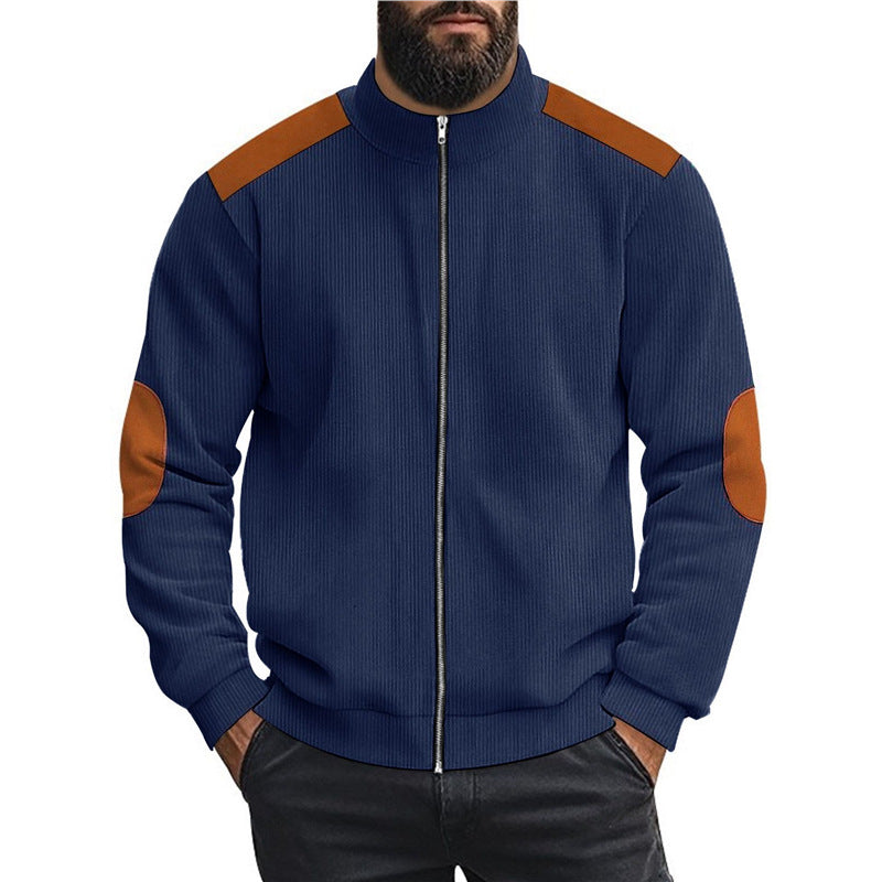Herren Sportliche Zip-Jacke mit Taschen Aliams