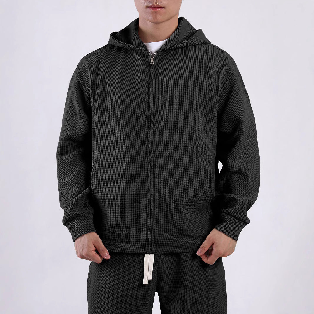 Herren Freizeitjacke mit strukturiertem Design und praktischen Taschen Aliams