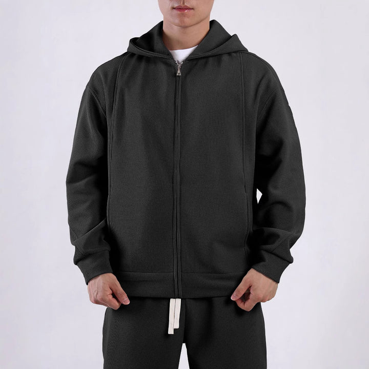 Herren Freizeitjacke mit strukturiertem Design und praktischen Taschen Aliams