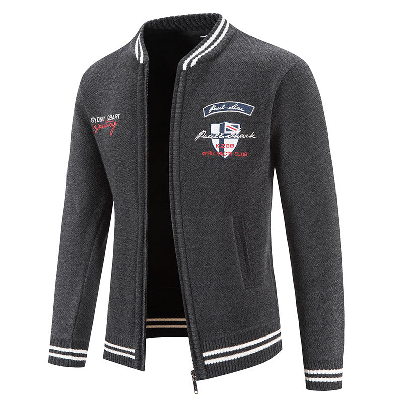 Herren sportliche Strickjacke mit vielseitigem Design Aliams