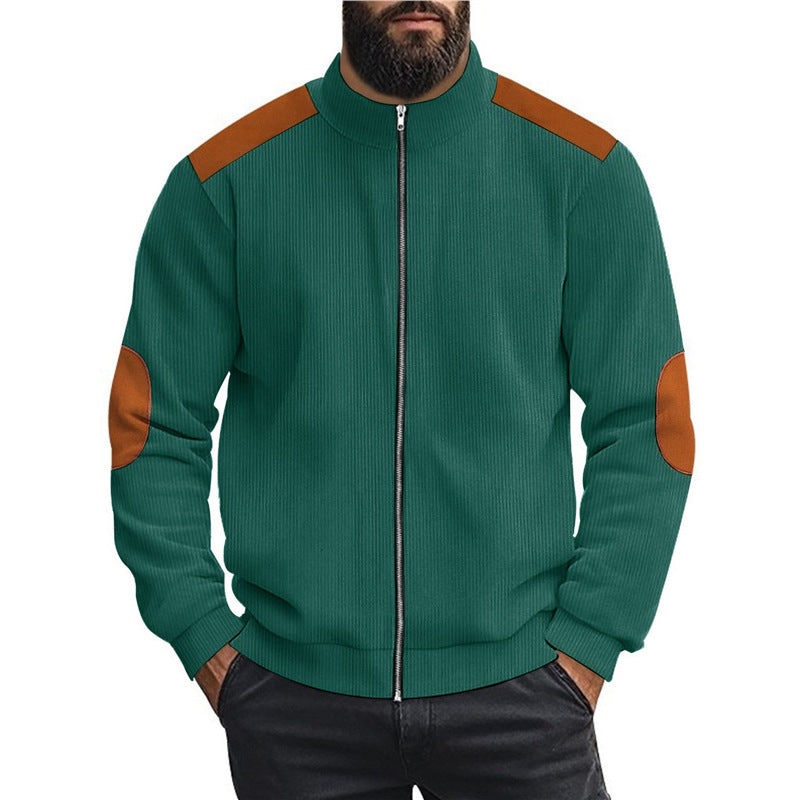 Herren Sportliche Zip-Jacke mit Taschen Aliams