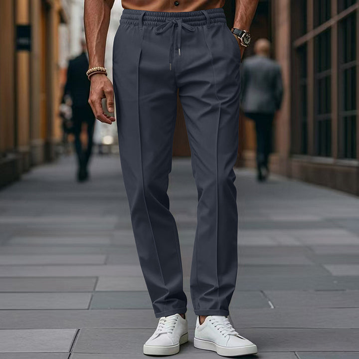 Herren Freizeit-Hose mit elastischem Bund und zeitgemäßem Slim Fit Aliams