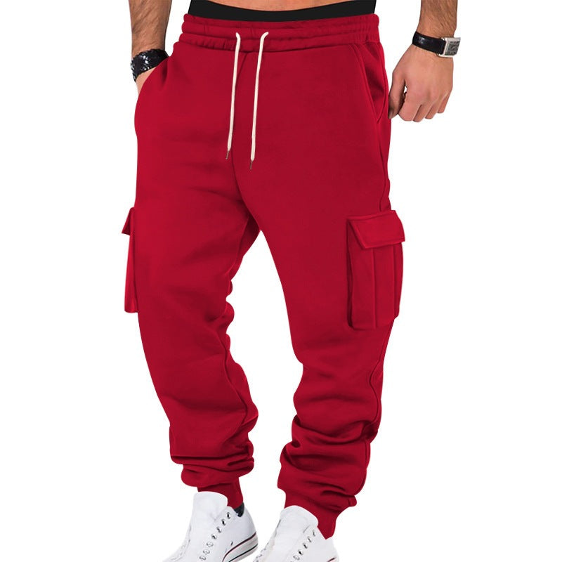 Herren Cargo-Sweatpants mit funktionalen Taschen Aliams