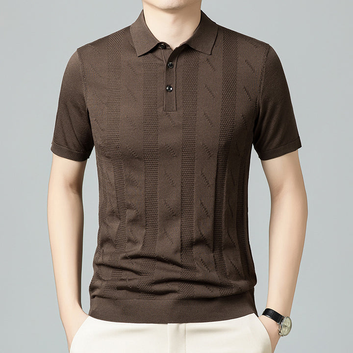 Herren Poloshirt mit strukturiertem Design von Aliams