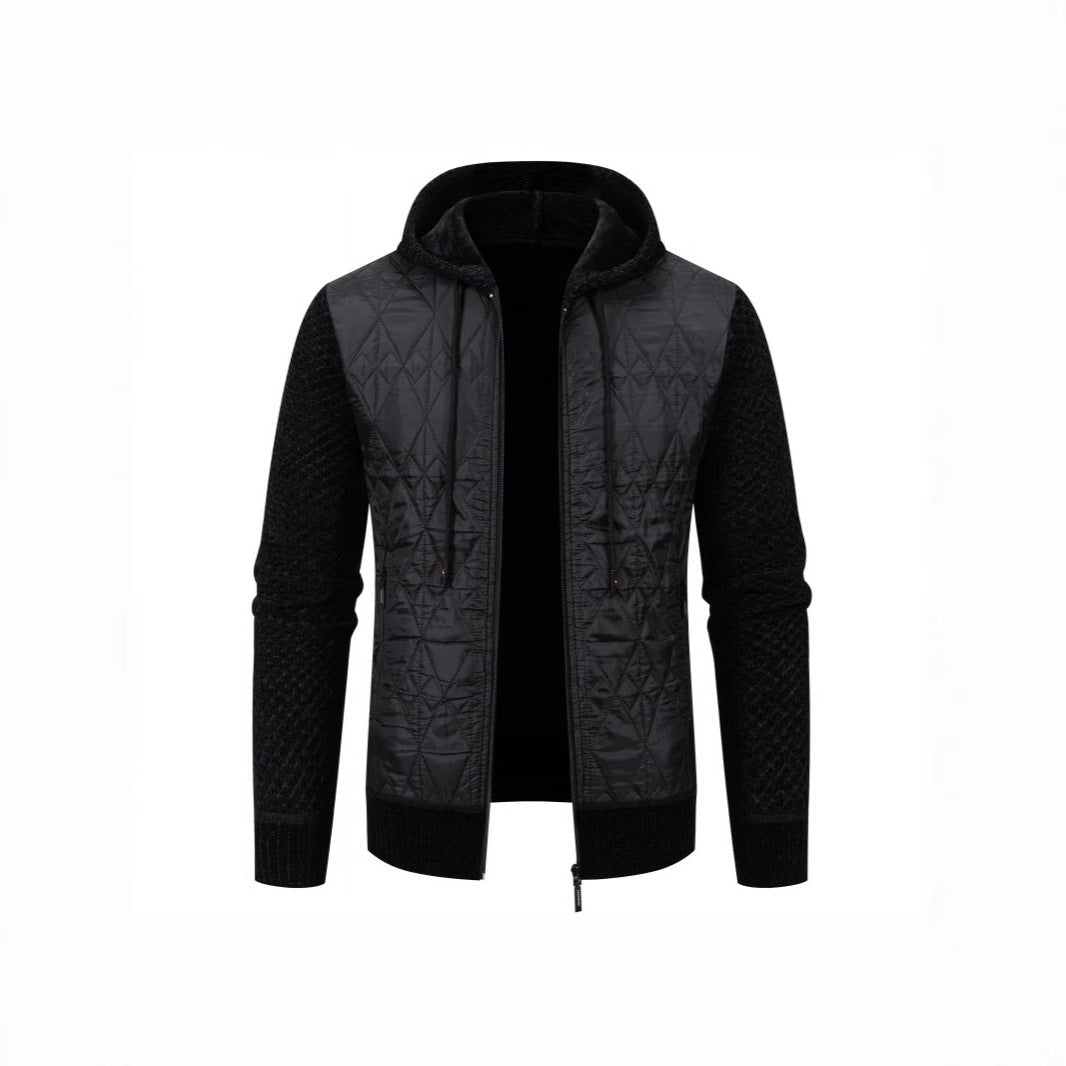 Herren gesteppte Übergangsjacke mit hohem Kragen und modernem Design Aliams