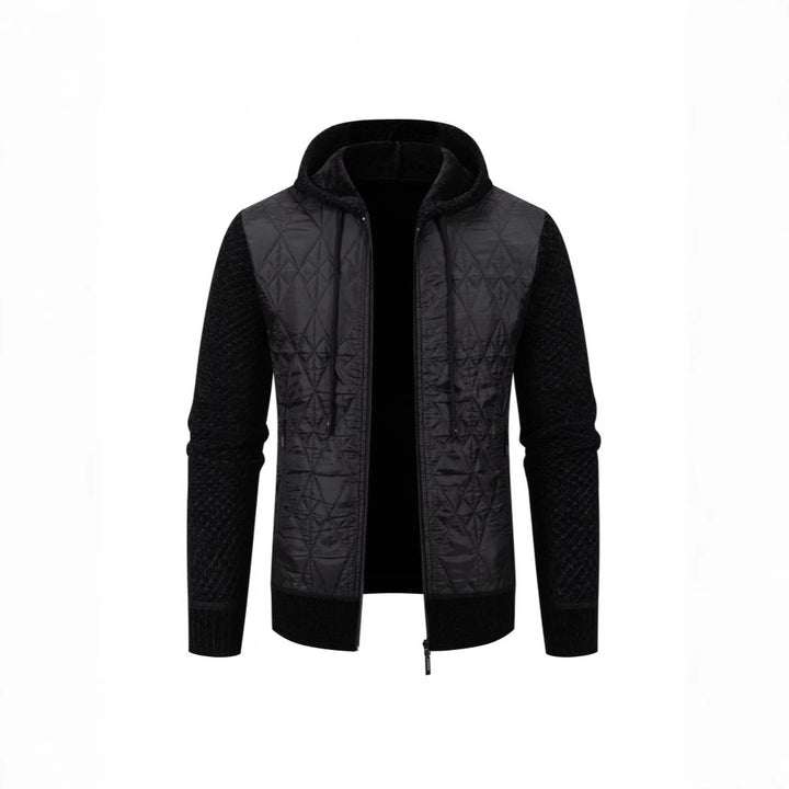 Herren gesteppte Übergangsjacke mit hohem Kragen und modernem Design Aliams