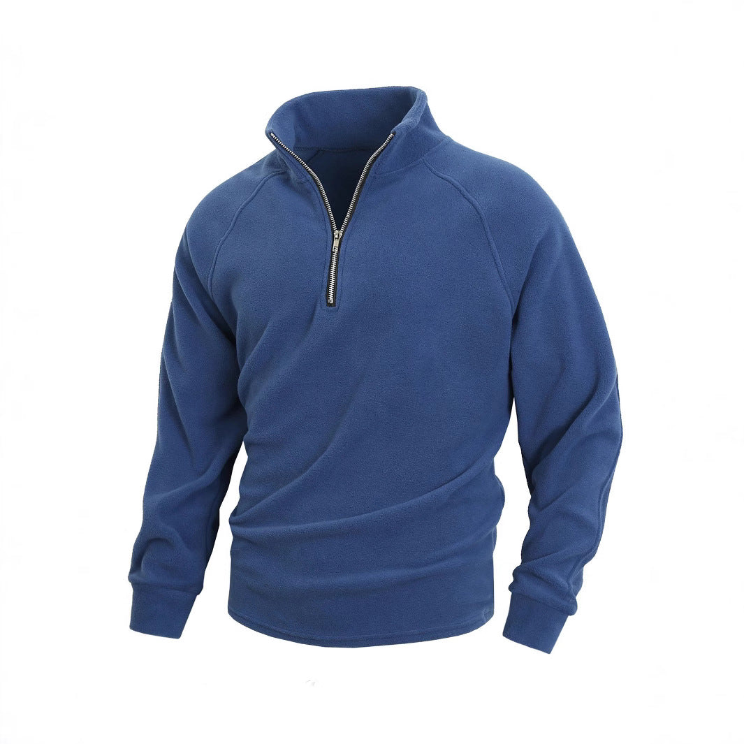 Herren Fleece Pullover mit halbem Reißverschluss Aliams