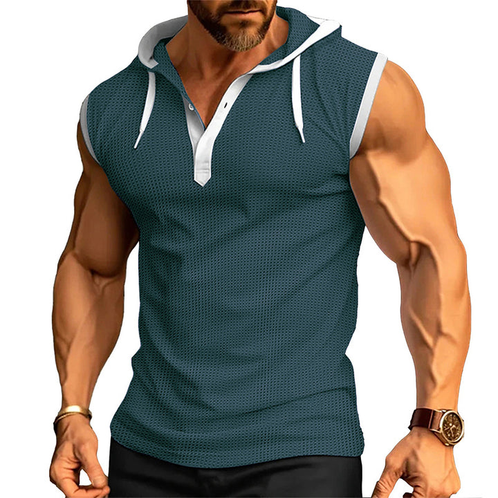 Herren ärmelloses Kapuzenshirt Aliams