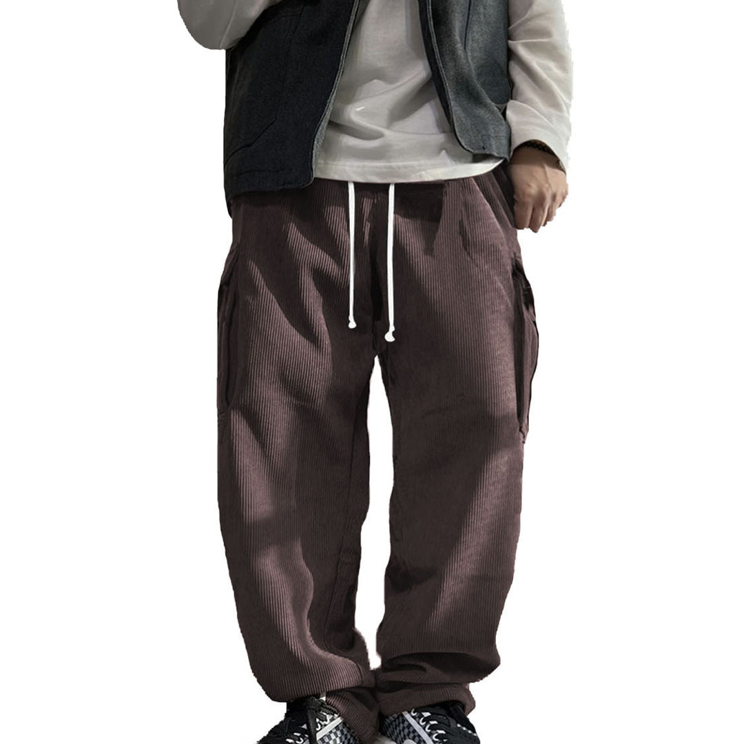 Herren vielseitige Cargo-Hose mit elastischem Bund und praktischen Taschen Aliams