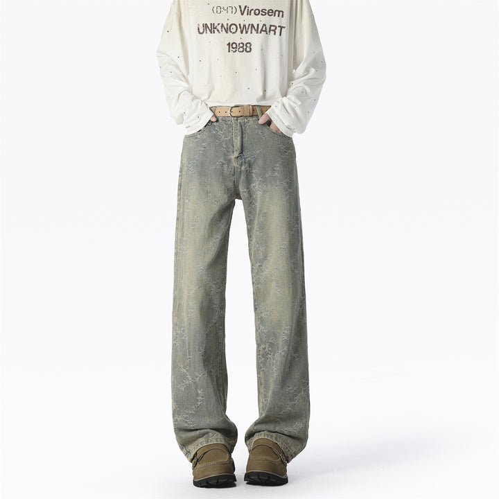 Herren Weite Jeans mit einzigartigem Muster und hohem Tragekomfort Aliams