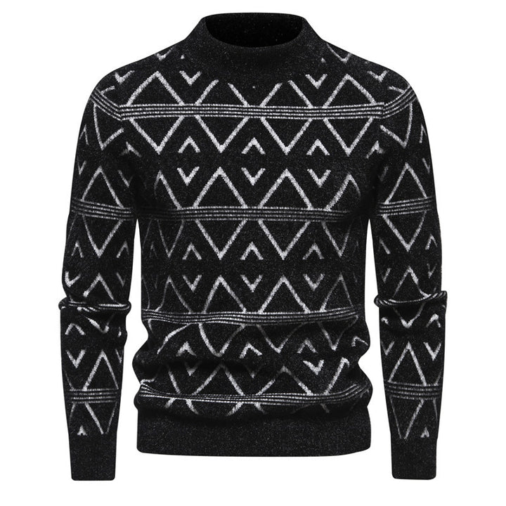Herren Rollkragenpullover mit modernem Strukturdesign Aliams