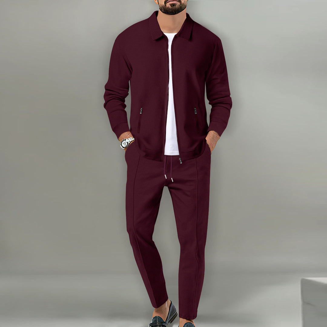 Herren sportliches Komplettset mit eleganter Oberjacke Aliams