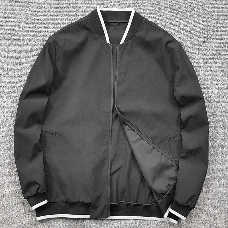 Herren Steppjacke mit Kontrastkragen Hedi-Mode