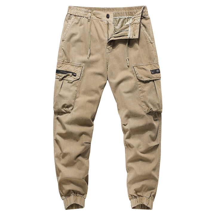 Herren Cargo-Hose mit elastischem Bund und mehreren praktischen Taschen Aliams