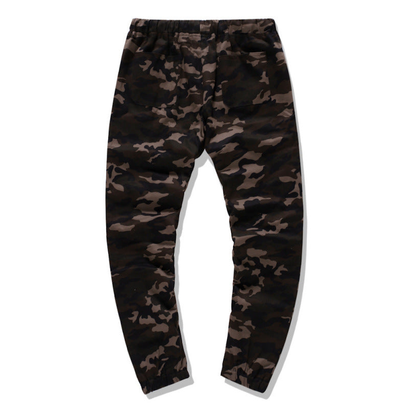 Herren Cargohose im modernen Camouflage-Design mit elastischem Bund Aliams