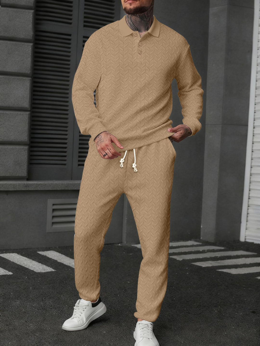 Herren Sportliches Freizeit Outfit Aliams