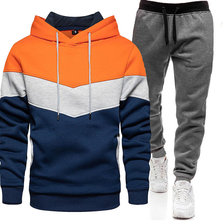 Herren sportliches Kapuzenpullover- und Jogginghosen-Set Aliams
