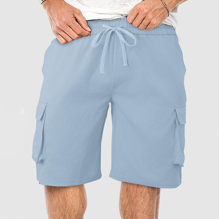 Herren Cargo-Shorts mit elastischem Bund und praktischem Taschen-Design Aliams