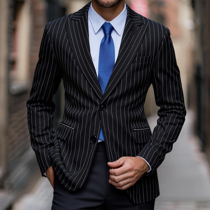 Herren eleganter, kariert Blazer mit schmalem Schnitt und hochwertiger Verarbeitung Aliams