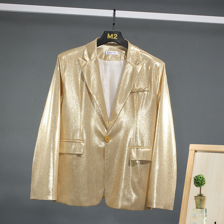 Herren schimmernder Blazer mit luxuriösem Obermaterial und klassischem Schnitt Aliams