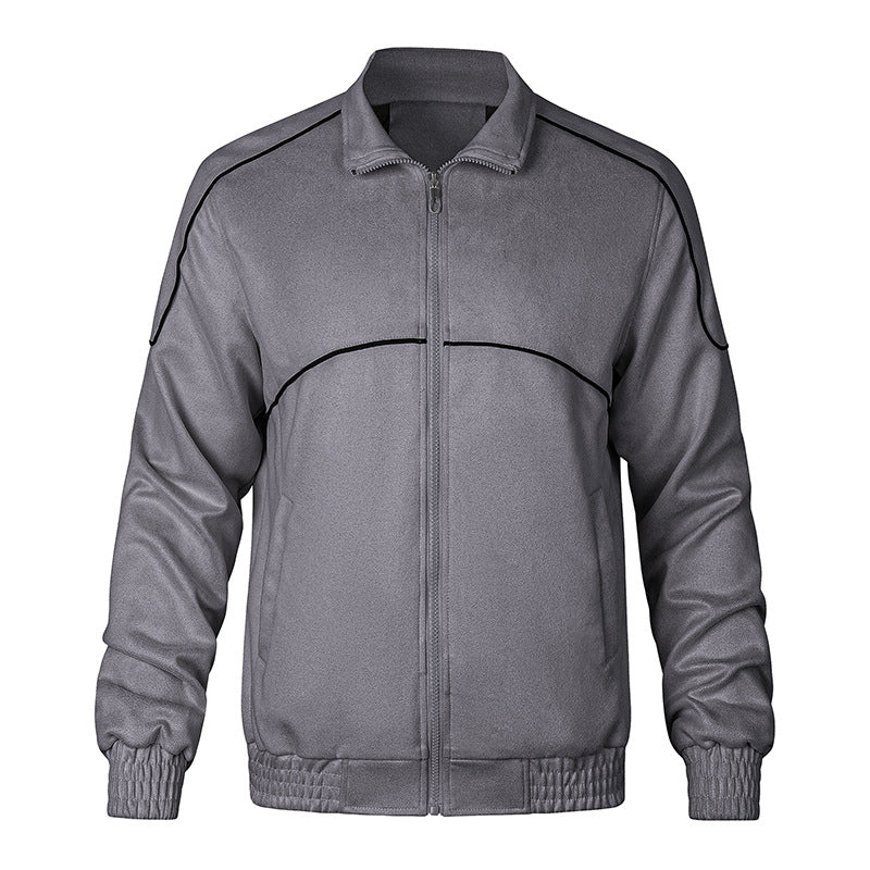 Herren stilvolle Übergangsjacke mit elastischen Bündchen Aliams