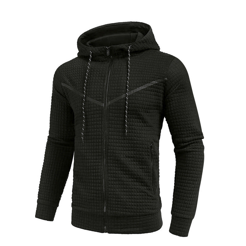 Herren stylische Jacke mit strukturiertem Design und praktischem Reißverschluss Aliams