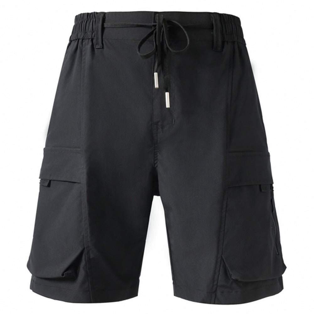 Herren Cargo-Shorts mit elastischem Bund und mehreren praktischen Taschen Aliams