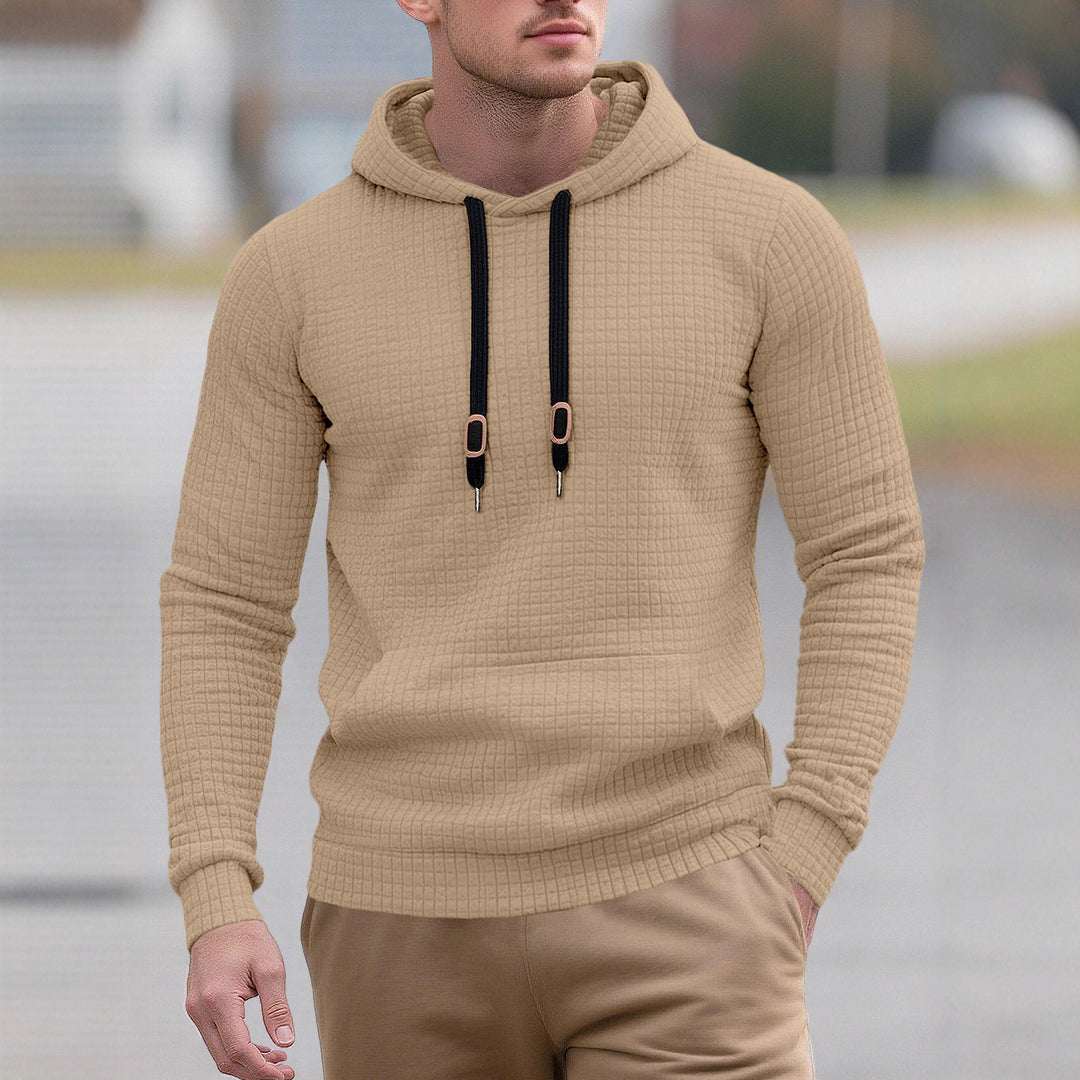 Herren Hoodie mit strukturierter Oberfläche und modischem Design Aliams