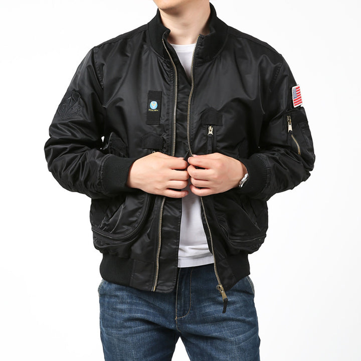 Herren Bomberjacke mit vielseitigen Taschen und strapazierfähigem Material Aliams