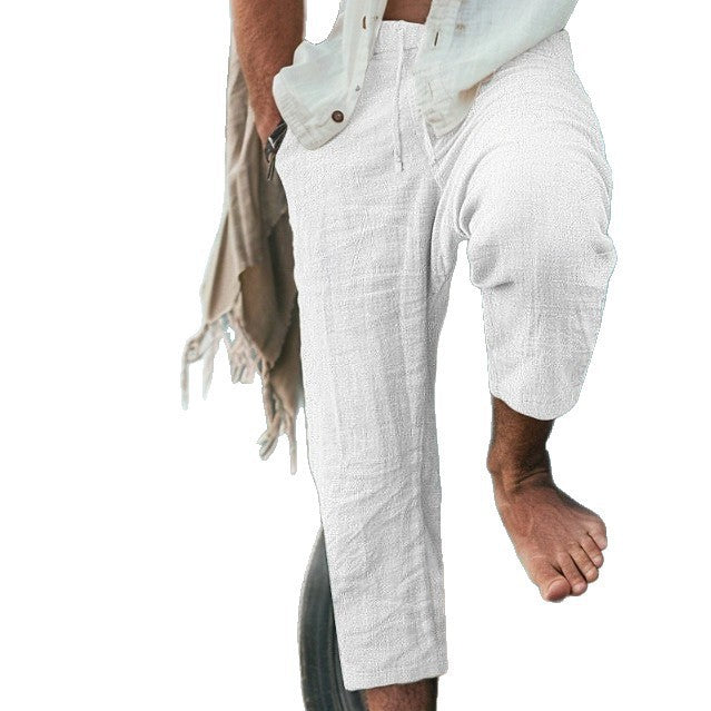 Herren Chino-Hosen mit lässigem Schnitt und elastischem Bund Aliams