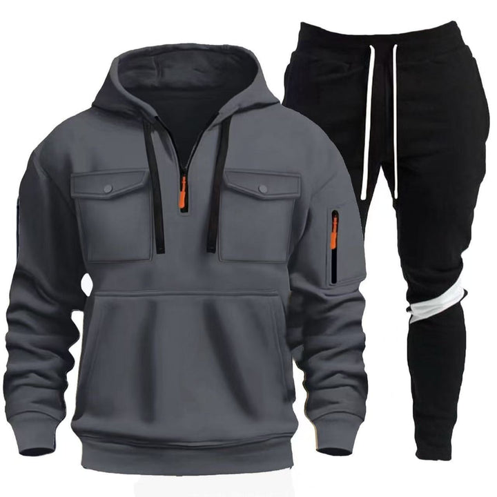 Herren praktische Kapuzenjacke mit Sporthose Aliams