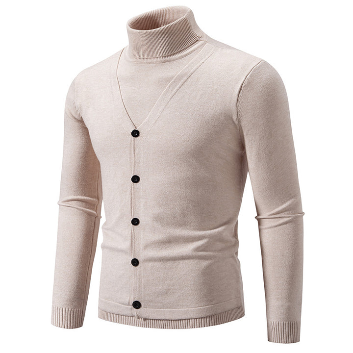 Herren eleganter und kuscheliger Rollkragenpullover Aliams