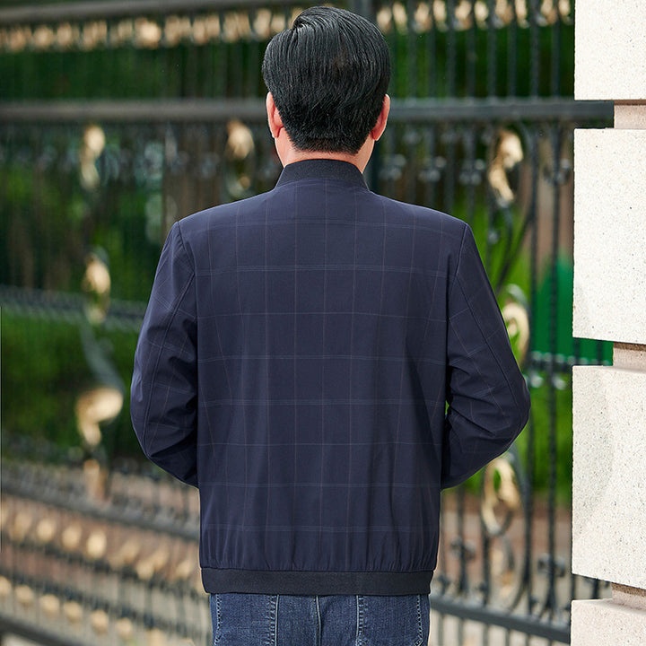 Herren elegante Freizeitjacke im modernen Karomuster Aliams