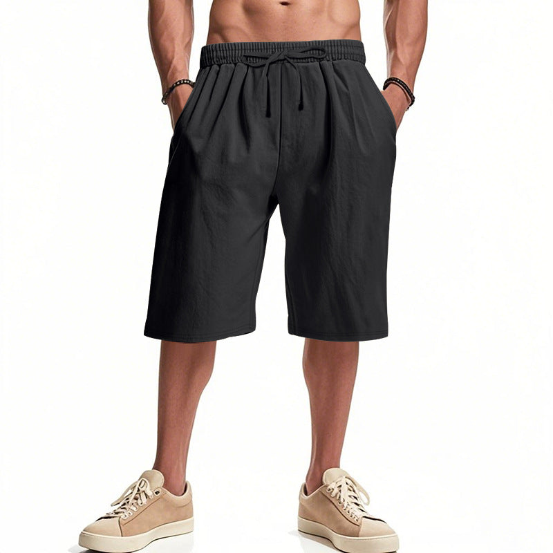 Herren bequeme Cargo-Shorts mit elastischem Bund und großzügigen Taschen Aliams