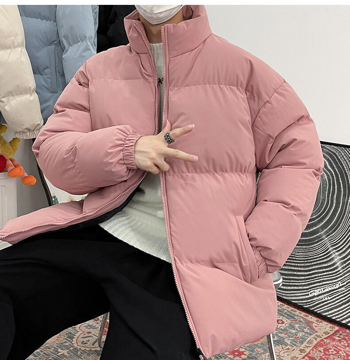 Herren Steppjacke mit hohem Kragen und isolierender Füllung Aliams