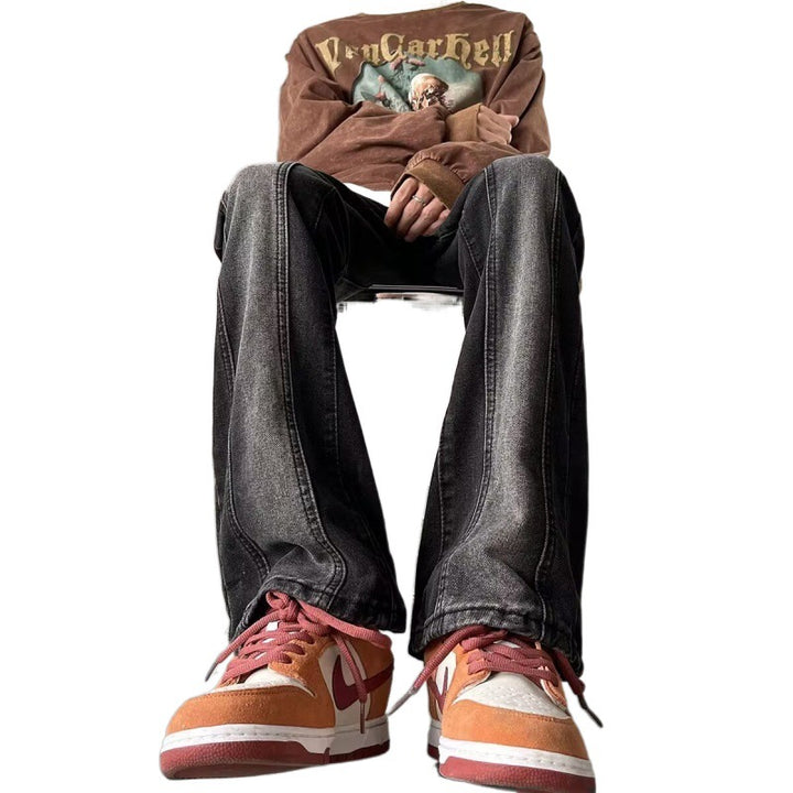 Herren weite Street-Style Jeans mit einzigartigem Design Aliams