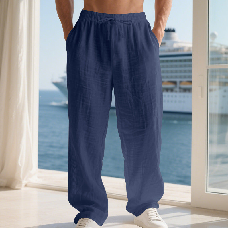 Herren Bequeme Sommerhose mit elastischem Bund Aliams
