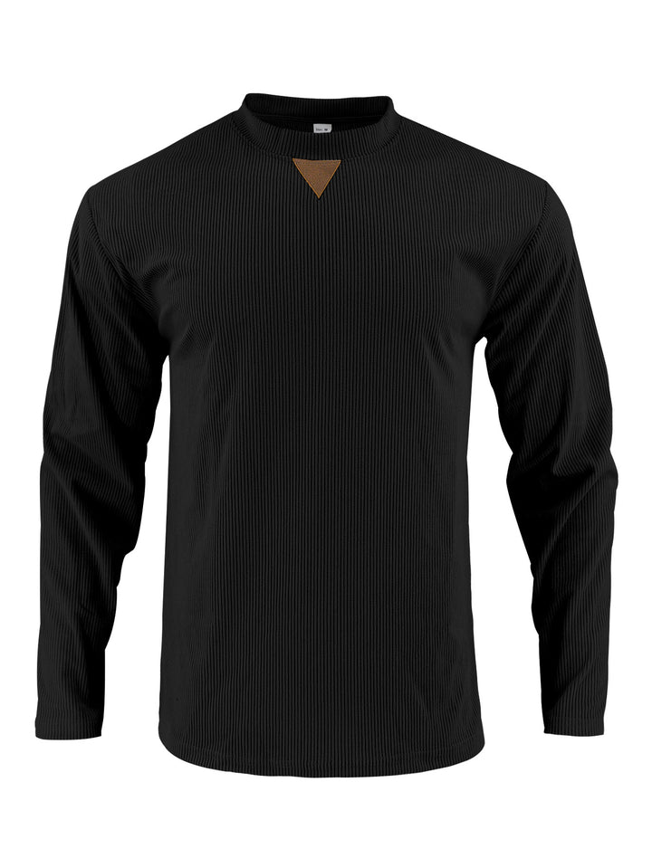 Herren Sportliches Langarmshirt mit innovativem Strukturdesign Aliams