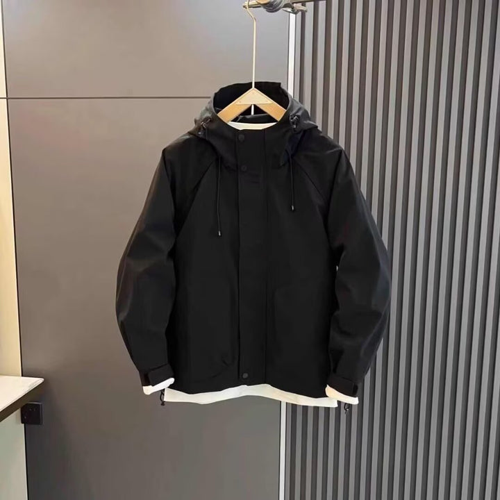 Herren technische Wetterjacke mit verstellbarer Kapuze Aliams