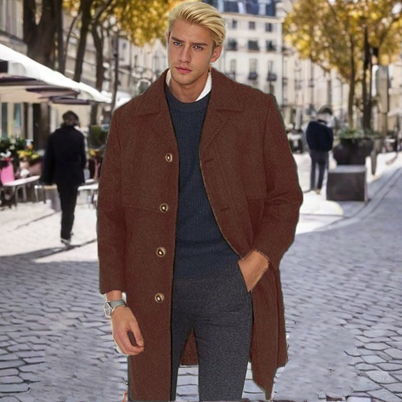 Herren eleganter Wollmantel Aliams