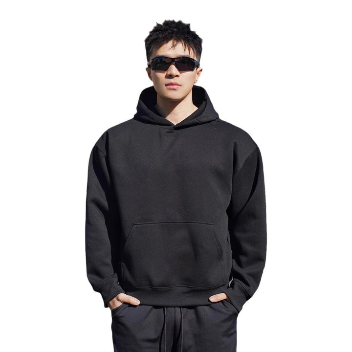 Herren Kapuzensweatshirt aus hochwertigem Baumwollmaterial mit modernem Oversized-Schnitt Aliams