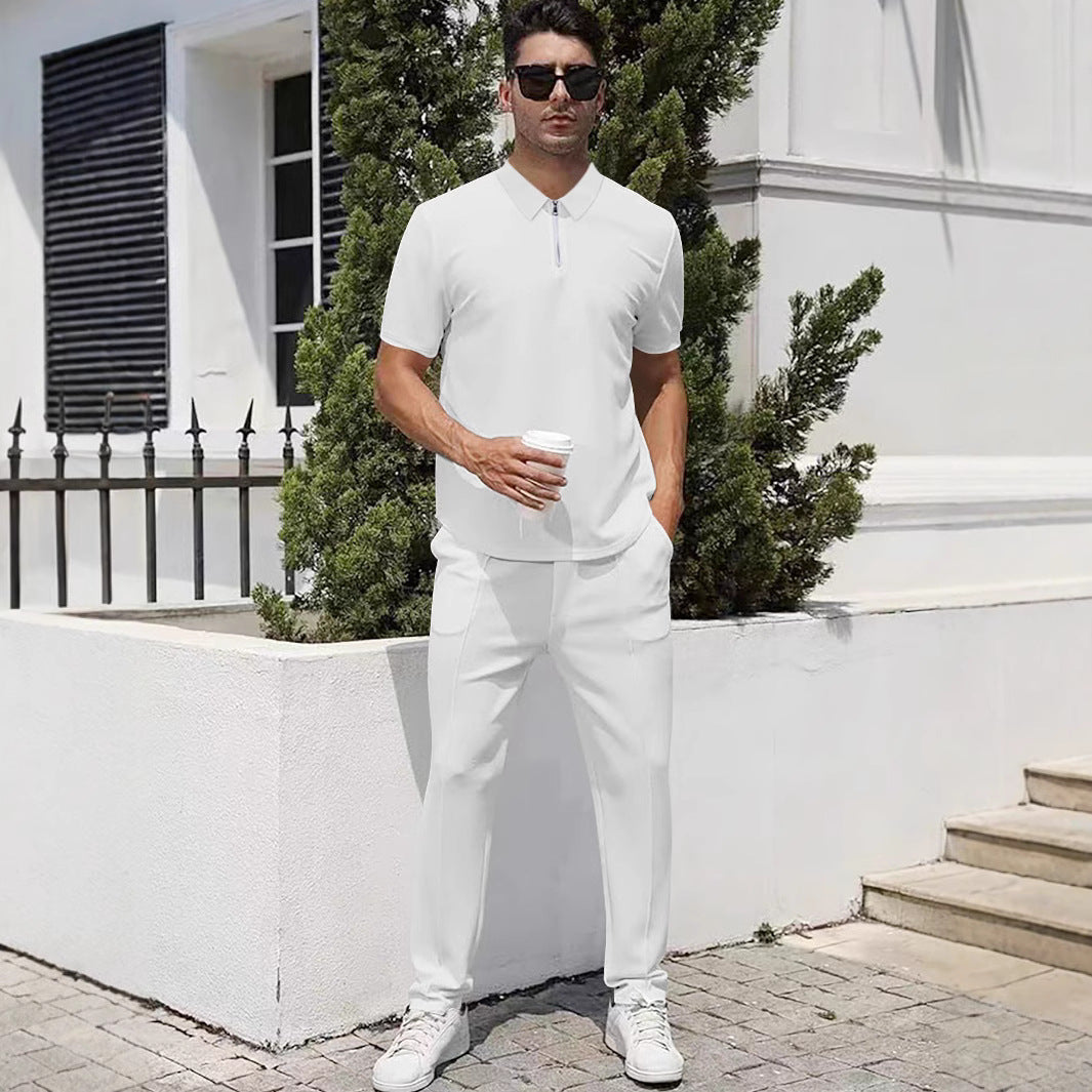 Herren sportliches Polo- und Jogginganzug-Set Aliams