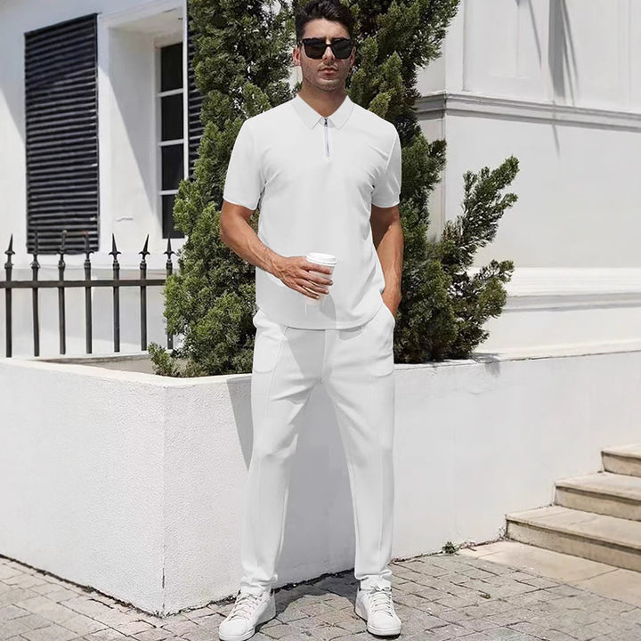 Herren sportliches Polo- und Jogginganzug-Set Aliams