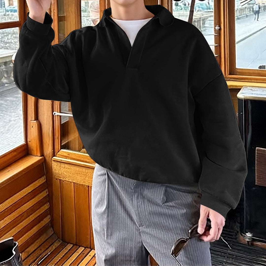 Herren Pullover mit V-Ausschnitt und Langarm Aliams